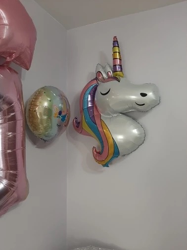 Narozeniny 8 let motiv jednorožec sada 6 ks nafukovacích balónků (F320)